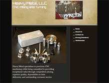 Tablet Screenshot of heavymetalllc.com